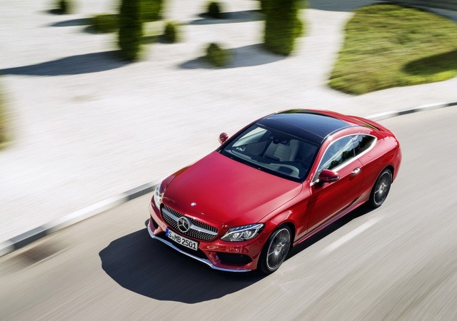 Mercedes-Benz C-Klasse Coupé C 250 d 4MATIC, hyacinthrot, Leder Porzellan/schwarz Mercedes-Benz C-Class Coupé C 250 d 4MATIC, hyacinth red, leather porcellain/black