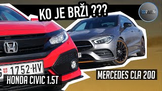 Merc CLA 200 vs Honda CIVIC 1.5T | DRAG RACE