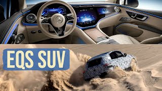 Mercedes EQS SUV// Interior 7 seater/ Test drive Dunes-Ice